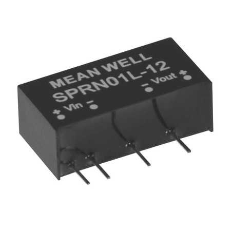 SPRN01L-15 DC/DC Converter 5:15V 67mA 1W, MEAN WELL - BiF Electronic