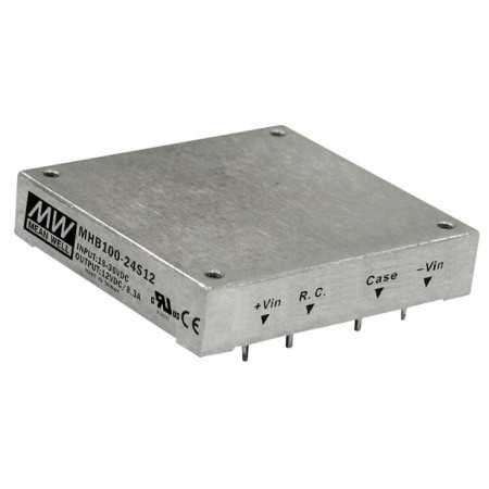 MHB100-24S24 DC/DC Converter 18-36V:24V 4.17A 100W, MEAN WELL - BiF Electronic