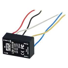 LDB-300LW DC/DC LED Driver 2-40V:300mA stranded wire, MEAN WELL - BiF Electronic
