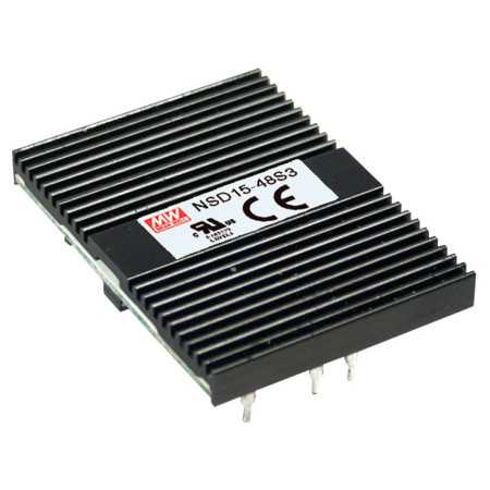 NSD15-48D12 DC/DC converter 18-72V:+/-12V 620mA, MEAN WELL - BiF Electronic