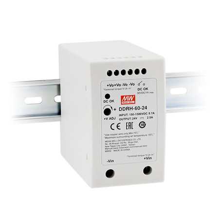 DDRH-60-24 DC/DC Converter 24V 2,5A 60W, MEAN WELL - BiF Electronic