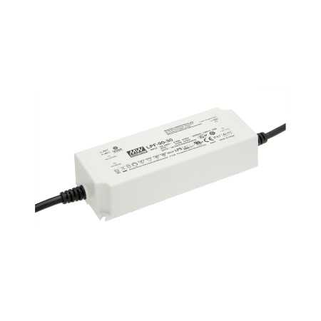 LPF-90D-15 Led driver, IP67 75W, 15V, 5A CV+CC dimmable, MEAN WELL - BiF Electronic
