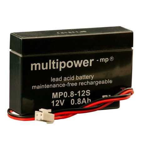 Multipower MP0,8-12JST 12V 0.8Ah AGM Battery