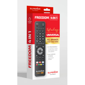 SUPERIOR Freedom 4:1 USB-C Universal Remote Control (SUPTUB003), black