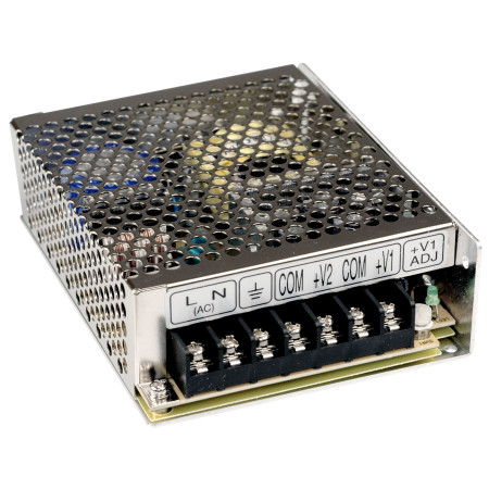 RD-65A Switching power supply, closed, 66W, +5/+12V, MEAN WELL