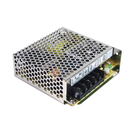 RT-50C Switching power supply, closed, 50W, 5/12/-12V, MEAN WELL