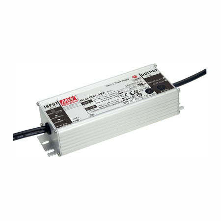 HLG-60H-15B LED driver, IP67 60W, 15V, 4A CV+CC dimmable, MEAN WELL