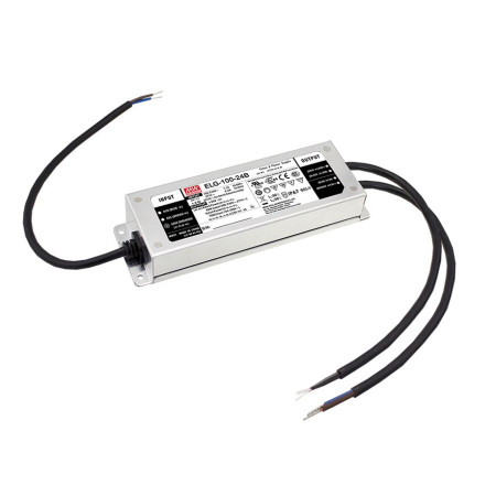 ELG-100-24AB-3Y Led driver, IP65 96W, 24V, 4A CV+CC dimmable + PE, MEAN WELL