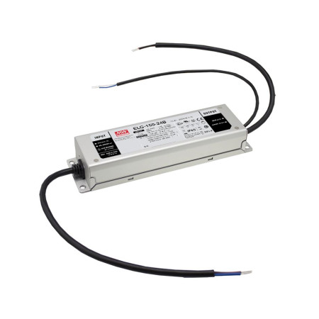 ELG-150-24A-3Y Led driver, IP65 150W, 24V, 6,25A CV+CC + PE, MEAN WELL