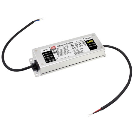ELG-100-C500DA-3Y Led driver, IP67 100W, 100-200V, 500mA CC DALI +PE, MEAN WELL