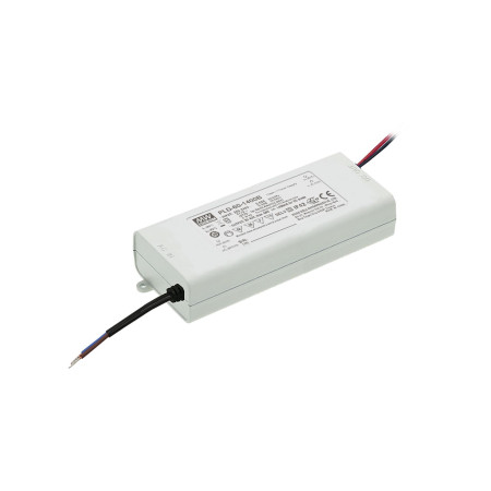PLD-60-1050B : driver LED, Classe 2, 60 W, 34-57 V, 1 050 mA CC, MEAN WELL