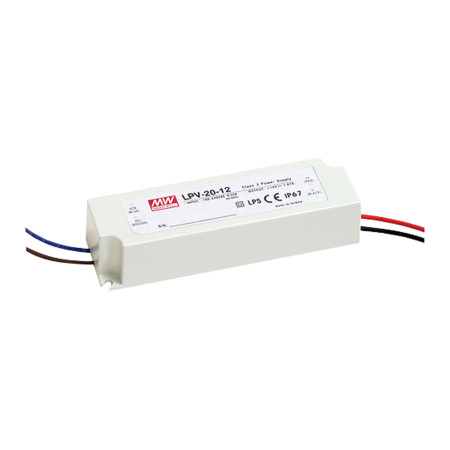 LPV-20-5, driver LED, Classe 2, 15 W, 5 V, 3 A CV, MEAN WELL
