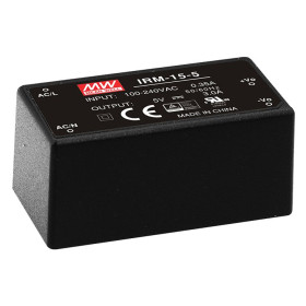 IRM-15-15 switching power supply, module, 15W, 15V, 1A, MEAN WELL - BiF Electronic