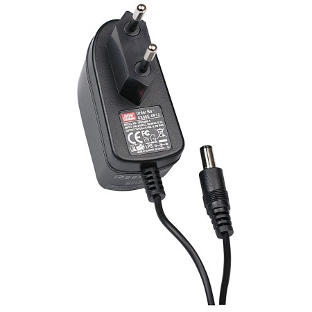 GS06E-1P1J Alimentation à découpage enfichable, 5 W, 5 V, 1 A, ErP-2, MEAN WELL