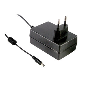 GST25E05-P1J Alimentation à découpage enfichable, 20 W, 5 V, 4 A, ErP-2, MEAN WELL