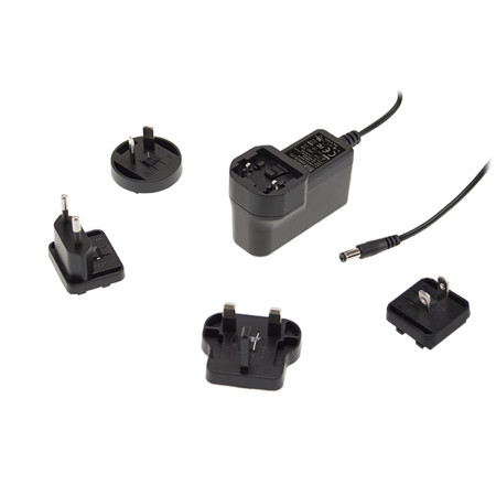 GEM06I05-P1J Plug-in switching power supply, 6W, 6V, 1A medical,, MEAN WELL