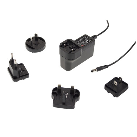 GEM12I12-P1J Alimentation à découpage enfichable, 12 W, 12 V, 1 A, usage médical, MEAN WELL