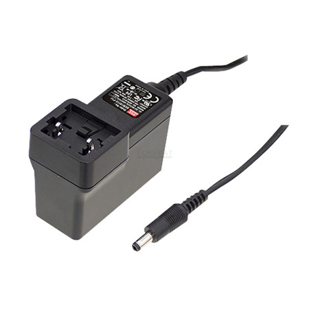 GEM18I05-P1J Alimentation à découpage enfichable, 15 W, 5 V, 3 A, usage médical, MEAN WELL