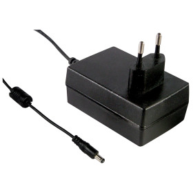 GSM25E05-P1J Alimentation à découpage enfichable, 20 W, 5 V, 4 A, usage médical, MEAN WELL