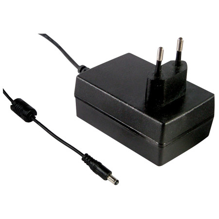 GSM25E05-P1J Alimentation à découpage enfichable, 20 W, 5 V, 4 A, usage médical, MEAN WELL