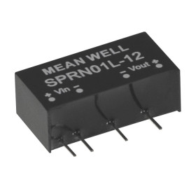 SPRN01L-12 DC/DC Converter 5:12V 84mA 1W, MEAN WELL