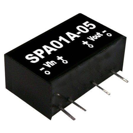 SPA01A-05 DC/DC Converter 9-86:5V 200mA 1W, MEAN WELL