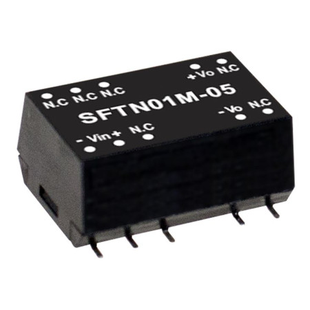 SFTN01M-05 SMD DC/DC converter 12:5V 200mA, MEAN WELL