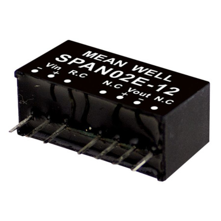 SPAN02B-05 DC/DC Converter 18-36V:+5V 400mA 2W, MEAN WELL