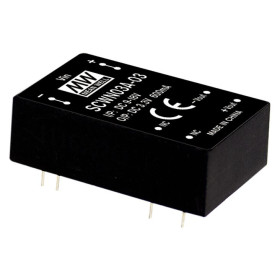 SCWN03C-05 DC/DC Converter 36-72V:+5V 600mA 3W, MEAN WELL