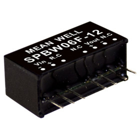 SPBW06G-12 DC/DC Converter 18-75V:+12V 500mA 6W, MEAN WELL