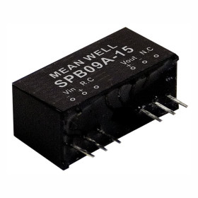 SPB09B-15 DC/DC Converter 24:15V 600mA 9W, MEAN WELL