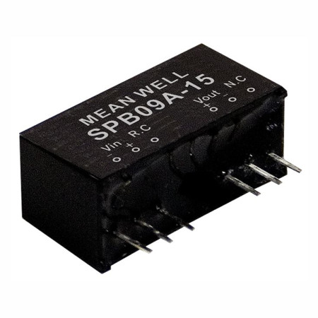 SPB09C-12 DC/DC Converter 48:12V 750mA 9W, MEAN WELL