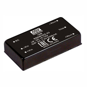 Convertisseur CC/CC RSDW20H-12 43-160 V : +12 V, 1 670 mA, 20 W, MEAN WELL