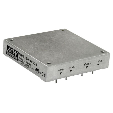 Convertisseur CC/CC MHB150-48S05 36-75 V : +5 V, 30 A, 150 W, MEAN WELL