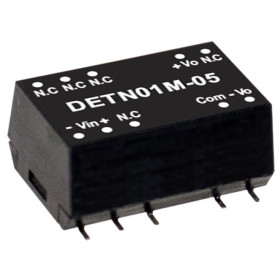 DETN02L-05 Convertisseur CC/CC CMS 5 : +/-5 V, +/-200 mA, MEAN WELL