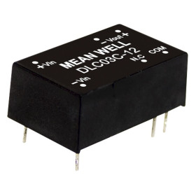 DLC03A-15 Convertisseur CC/CC 9-18 V : ±15 V, 100 mA, 3 W, MEAN WELL