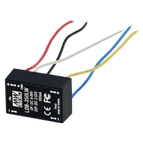 LDB-600LW, convertisseur CC/CC pour LED, 2-30 V : 600 mA, fil toronné, MEAN WELL
