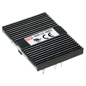 Convertisseur CC/CC NSD15-48D5 18-72 V : ±5 V, 1 500 mA, MEAN WELL