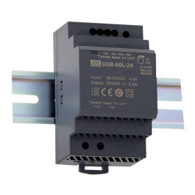 DDR-60L-15 DC/DC Converter 18-75V:15V 4A 60W, MEAN WELL