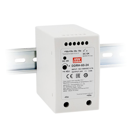DDRH-60-24 DC/DC Converter 24V 2,5A 60W, MEAN WELL