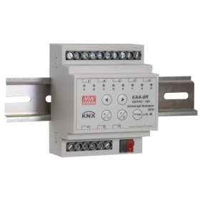 KAA-8R-10S KNX 8 channel actuator, 10A per channel, MEAN WELL - BiF Electronic