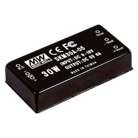 Convertisseur CC/CC SKM30A-15 9-18 V : +15 V, 2 A, 30 W, MEAN WELL