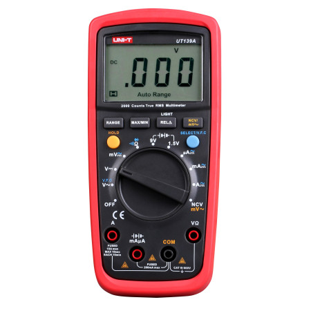 UT139A Digital Multimeter, True RMS, CAT III 600V - BiF Electronic