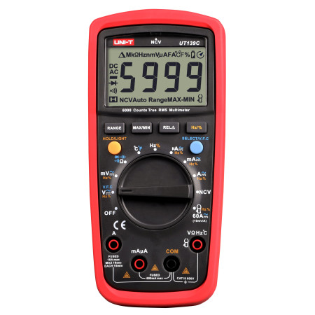 UT139C Digital Multimeter True RMS, 6000 Counts - BiF Electronic