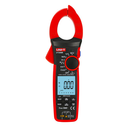 Pince-ampèremètre professionnel UT208B, numérique, valeur efficace vraie