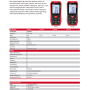 Télémètre laser LM50A, 50 m, 2 chariots à eau, UNI-T