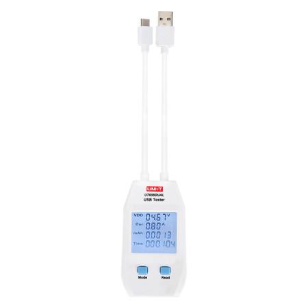 UT658DUAL USB Tester, USB-A, USB-C - BiF Electronic
