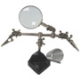 ZD-10G (MHS-91) helping third hand, glass magnifier, soldering iron holder - BiF Electronic