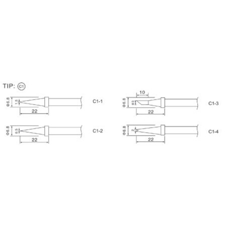79-3131 C1-3 Spare tip for ZD-8906 48W, ZD-8906L, ZD-99 48W