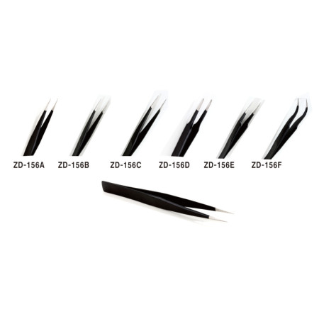 ZD-156A ESD tweezer, 125x11mm, high precision